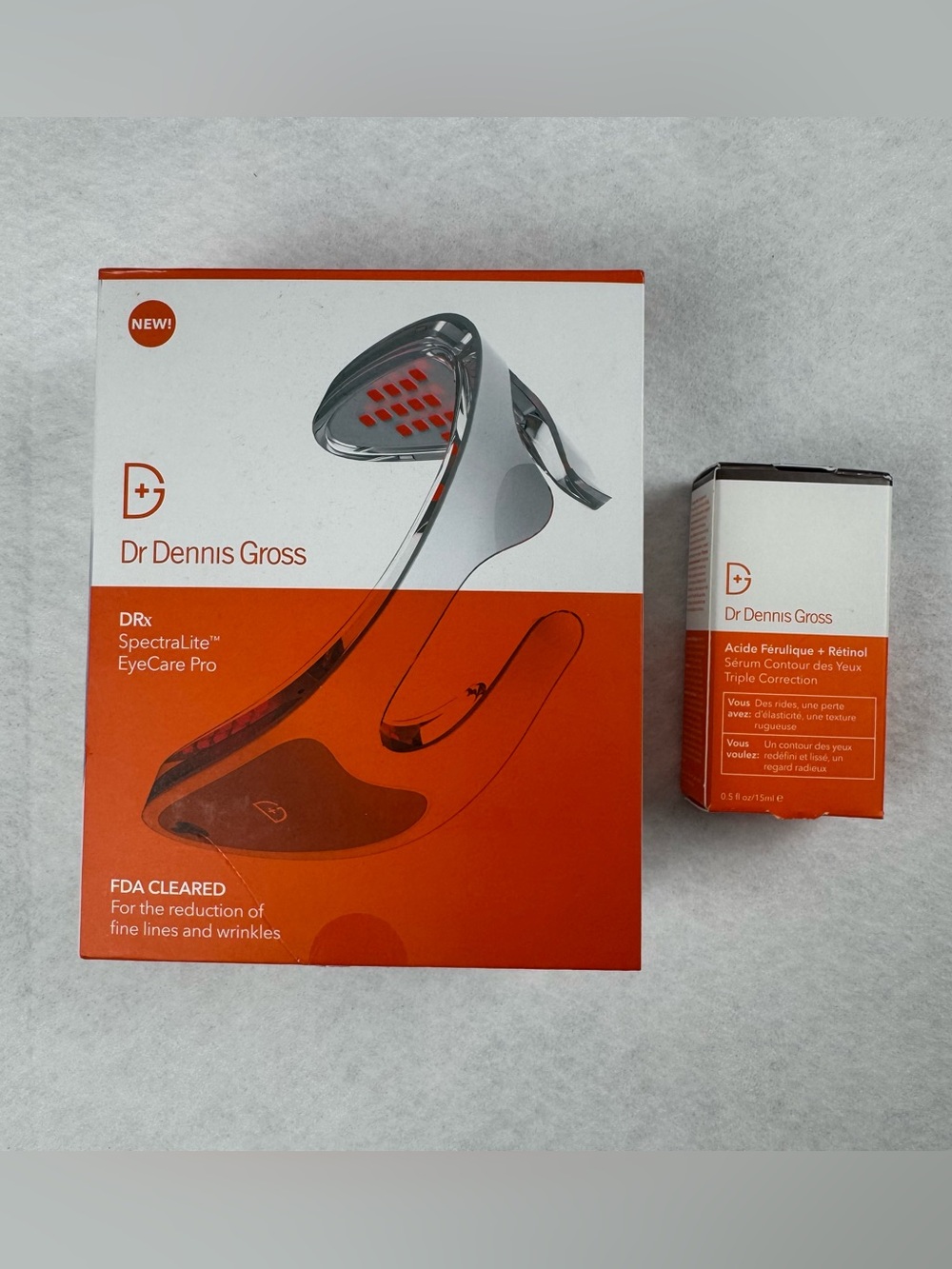 Dr Dennis Gross SpectraLite EyeCare Pro LED Device + Eye Serum Open Box